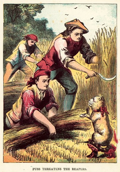 Le Chat menace les moissonneurs - English School